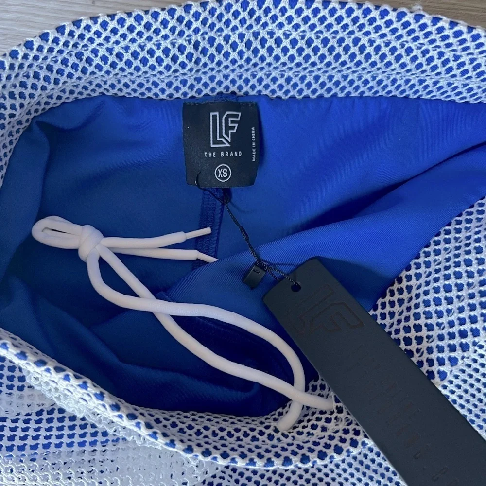 LF mesh overlay bike shorts size XS NWT